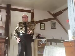 In outfit with very loose pants