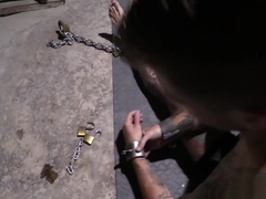 Male solo bondage