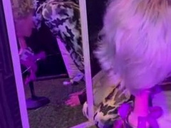 I have a Spitting Ejaculation with my fresh gag and a fresh garment! Femboy Instructing