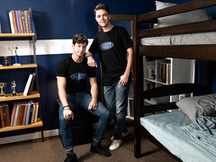 Finn Harding and his hunky frat boyfriendTroye Dean