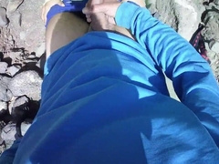 Highly super hot young tourist finds me peeing