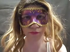 TS-Girl Jerking Cock, Powerful Cum Load