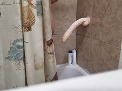 dildo in the shower