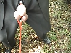 Businessman being used outdoor