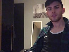 Hot Lad Shoots Handful of Cum