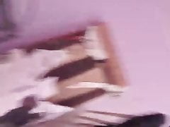 Spanish gipsy cums in the bathroom