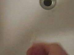 Quick cum in the work bathroom