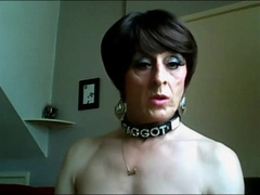 SISSY EVE'S ADULT FUCKTOY DEMONSTRATE - amateur crossdresser web cam joy