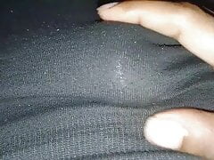 Black leggings mastrubation