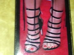 Cum On Bebe Rexha Sexy Red Toe Nails Feet Vol.3