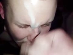 Leather Facial Eyefull Cum