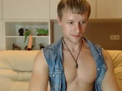 blond fit stud wankshow
