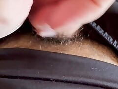 Soldier plays with himself in his army PT gear