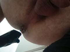 Fist dildo in my wet ass