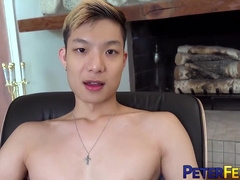 Peter Fever And Kai Cho - Cute Twink Masturbates Dick Solo On Cam