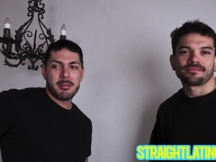 Hairy Harry Star and Eze Bugli sucking wet videographers dick