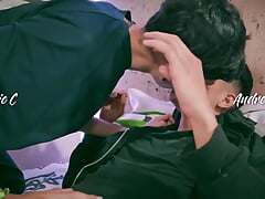 Skinny Twink Magic C Giving Intense Oil Handjob to Cute Twink Andres Zp