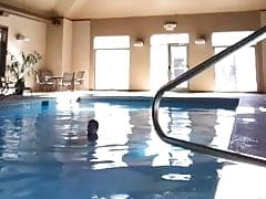 Ex loser boyfriend small white cock Cameron swimming