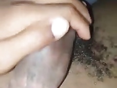 Arabic BBC jerk off - Branle d'une grosse bite black arabe