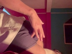 Asian school twink Abisheklimbu makes a big mess