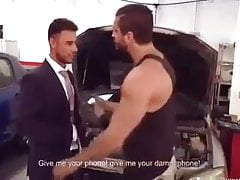 Studs fucking in a shop