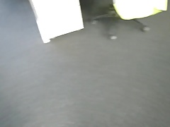 Cum in another pair of shoes of colleague at work