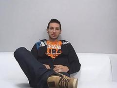 Sexy boy stretches with a toy before ass fuck