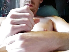 Edging my messy, sloppy dick like crazy