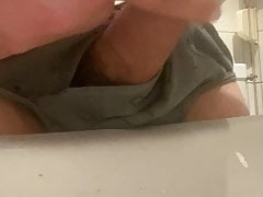 I wank and Cum with Brief on
