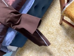 Earl shows off his collection of worn socks as he explores various foot fetishes