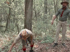 ScoutBoys - tall stunning Scout Leader barebacks virgin lad scout in pecker