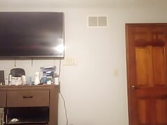 Having Boobs Job with Dildo while Naked as a Male in Bedroom