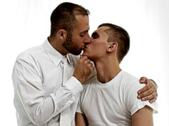 Brothers Simon and Dublin Grey fuck in very messy room