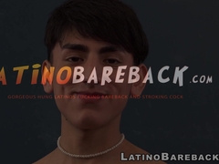 Petite Rene wears stockings while hung and athletic jock Sly breeds him