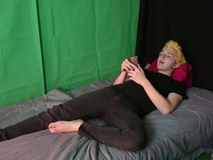 Blonde teen 18+ Jerks Off Alone