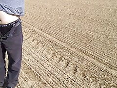 My undressing in the field.