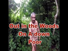 Shower Out Walking in the woods