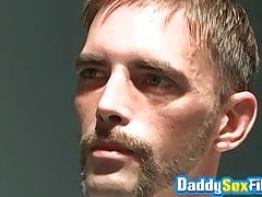 Tattooed JD Ryder pounded hardcore doggystyle for cum facial