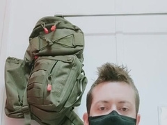 Uber-Cute dude forearms free-for-all jizm