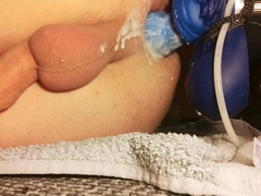 Cute Twink Knotted By Dildo On Fuck Machine