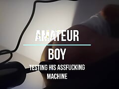 Asshole Fucked First Time by Fucking Machine