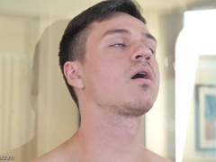 Dakota Surprises Jeremiah In The Bathroom With Open Broad Pucker