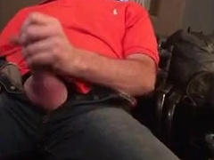 Str8 daddy jerking watching porn 5