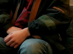 18 Year Old Jerks It and Blows Load On Public Toronto GO Train