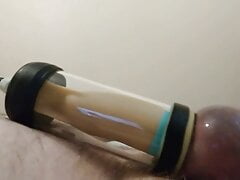 Enjoying my homemade Milking Machine