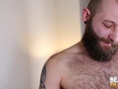 BEARFILMS Bearded John Lock Barebacks Donathan Dramis Fur covered Fuck-hole