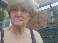 Crossdresser outdoor exhib, crossdresser exhib, british