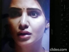 Drooling cum shower on cutie Sammu