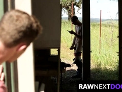 RawNextDoor.com - Markie More showers Mark Long's virgin asshole with his hot load