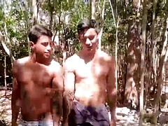 Adventurous Latino hunks going out and find a place to fuck